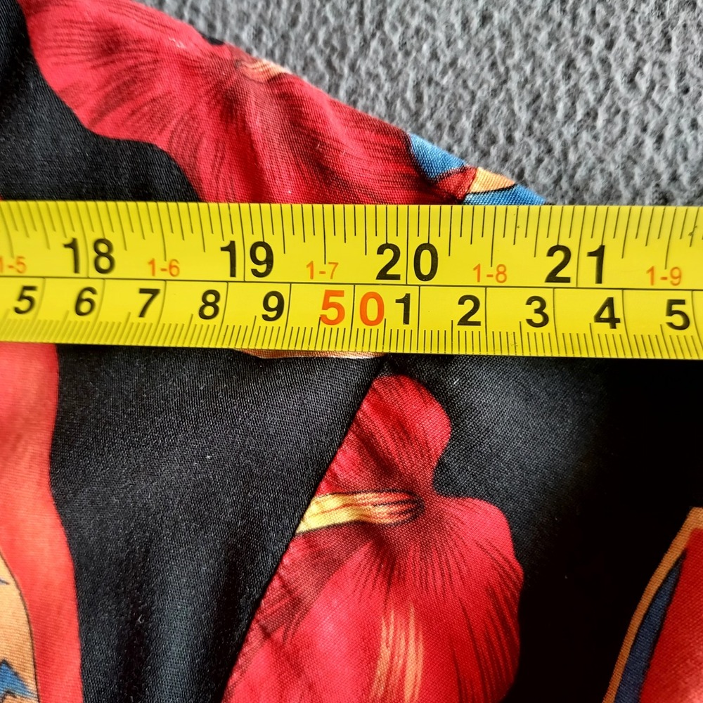 VTG Paradise On A Hanger Surfboard Floral Cotton Hawaiian Shirt Men's Small USA - Picture 10 of 14